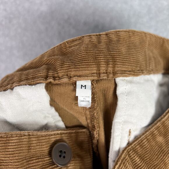 MUJI Brown Corduroy Straight Leg Pants Size Medium - Picture 12 of 15